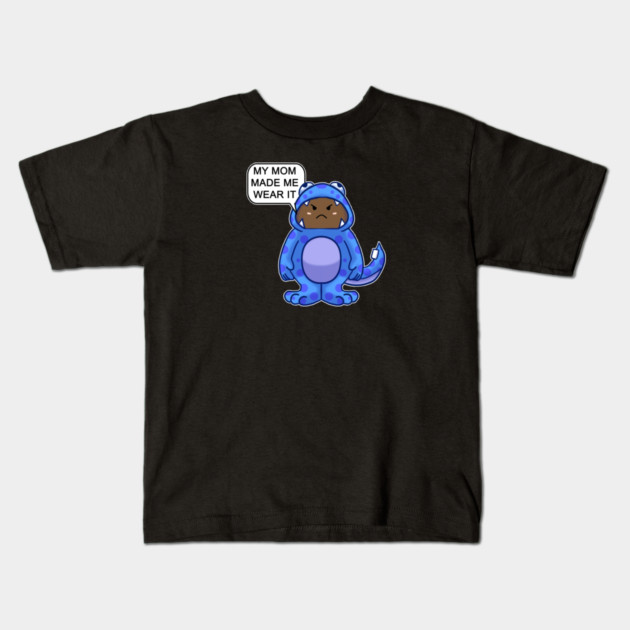 MY MOM MADE ME WEAR IT Kids T-Shirt by droidmonkey
