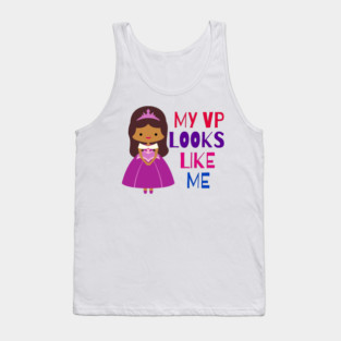 MY VP LOOKS LIKE ME Madam Vice President Black Girls Kids Tank Top
