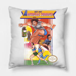 Wet Hot American Track & Field Pillow
