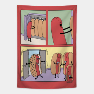 Hot Dog! Tapestry