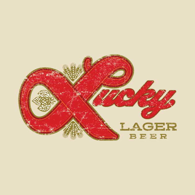 Lucky Lager Beer T-Shirt TeePublic - Main Image