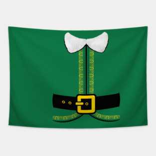 Elf Yourself - Funny Christmas Elf Costume T-Shirt Tapestry