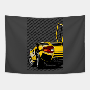 Legendary Lamborghini Countach Tapestry