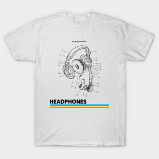 Design of Headphones T-Shirt