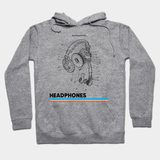 Design of Headphones Hoodie
