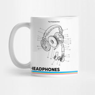 Design of Headphones Mug