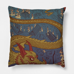 The archer and the dragon Pillow