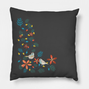 Tangled Lights with Birds Pillow