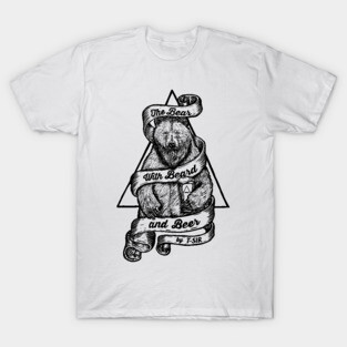 The Bear with Beard and Beer T-Shirt