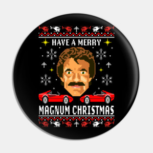 Merry Christmas Magnum Pin