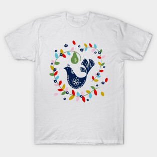 Classic Christmas  Partridge in a Pear Tree T-Shirt