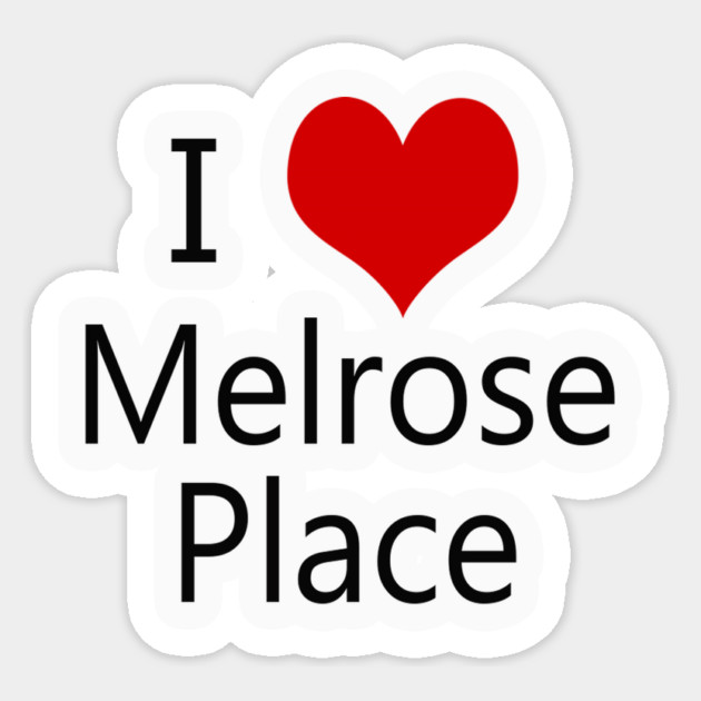 I Heart Melrose Place Sticker by melrosepod@gmail.com