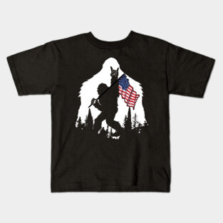 Big Foot - American Proud Kids T-Shirt