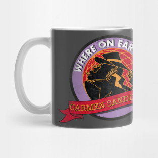 Carmen Sandiego Grunge Mug