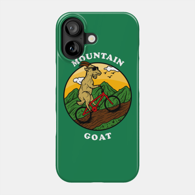 Mountain Goat Phone Case by dumbshirts
