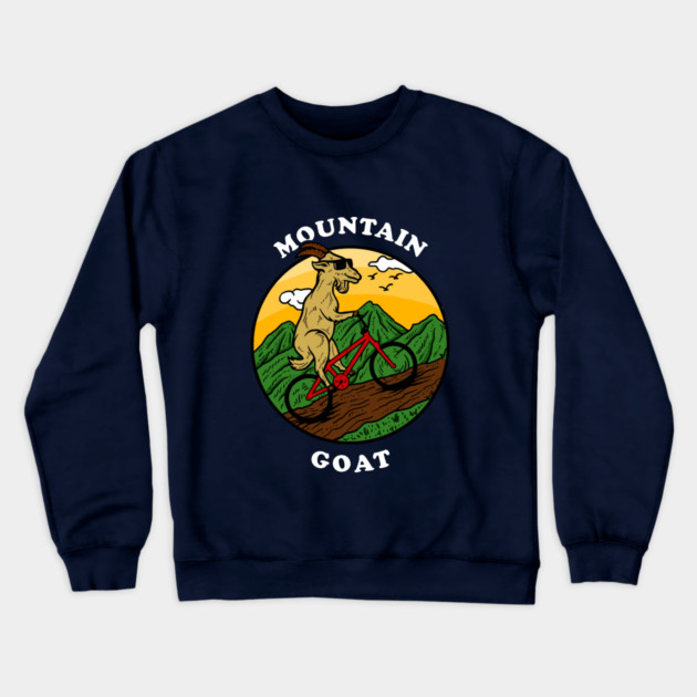 Mountain Goat Crewneck Sweatshirt by dumbshirts