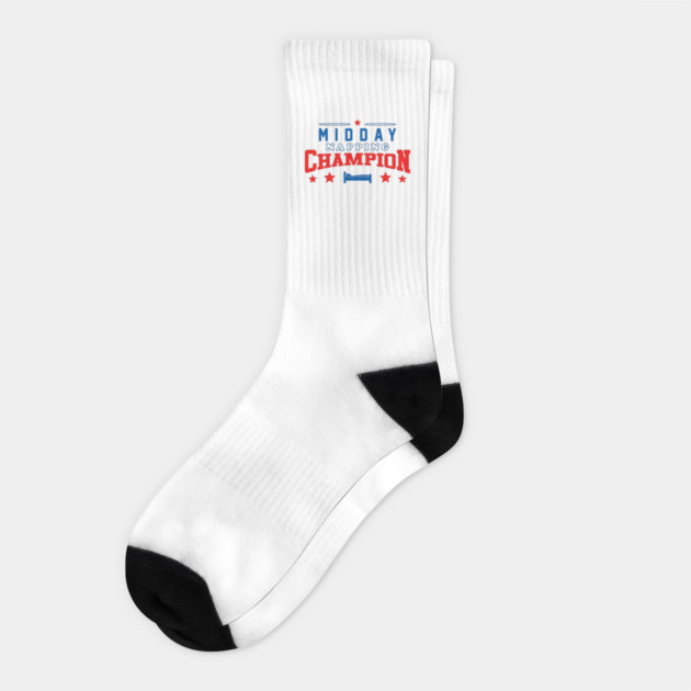 Midday Nap Champion Socks by dumbshirts