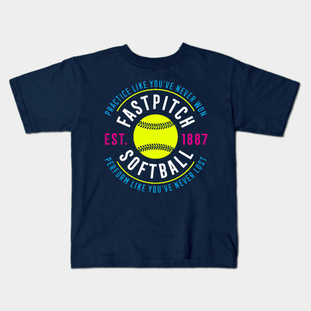 Fastpitch Softball Softball Kids T-Shirt TeePublic