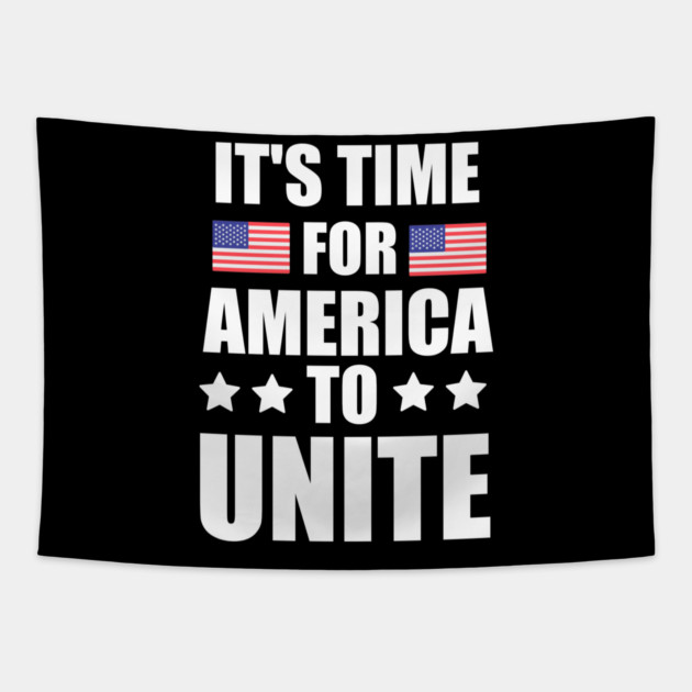 It's Time For America To Unite, Biden President Tapestry by logiamerch