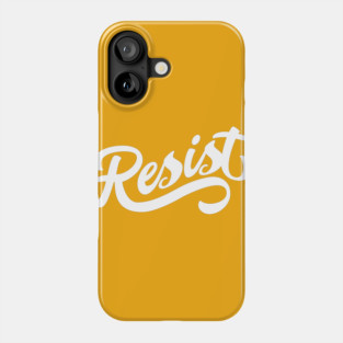 Resist Script Phone Case