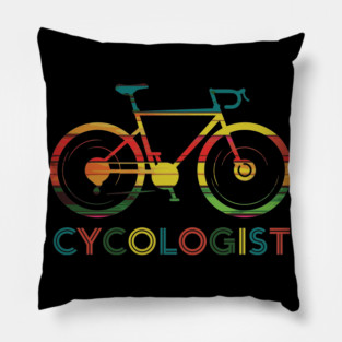 Funny Cycologist Bicycle Humor Pillow