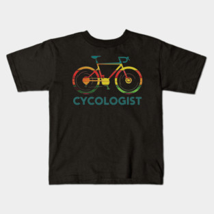 Funny Cycologist Bicycle Humor Kids T-Shirt