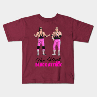 The Pink and Black Attack 1989 Kids T-Shirt