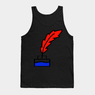 Writing Quill Tank Top