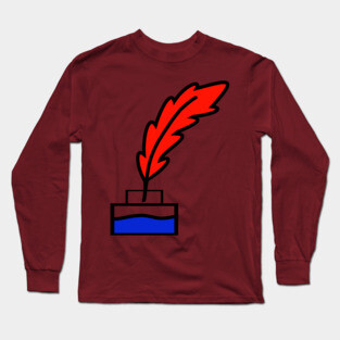 Writing Quill Long Sleeve T-Shirt