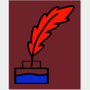 Writing Quill Posters and Art