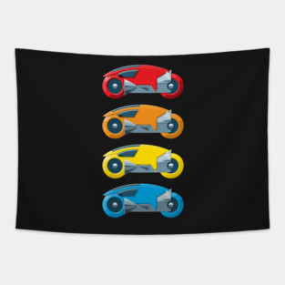 TRON Lightcycles Tapestry
