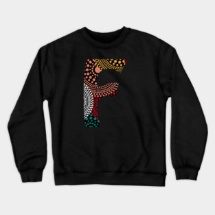 F Aboriginal Alphabet Crewneck Sweatshirt