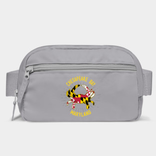 Chesapeake Bay Maryland Crab with MD State Flag Colors Bag
