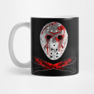 Bloody Mask and Machete Mug