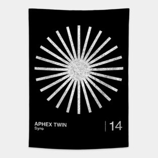 Aphex Twin / Minimalist Graphic Artwork Design Tapestry