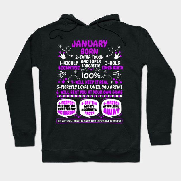 January Born Hoodie by MCALTees