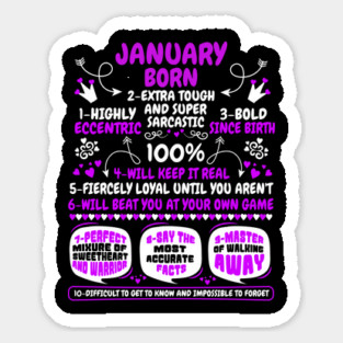 January Born Magnet