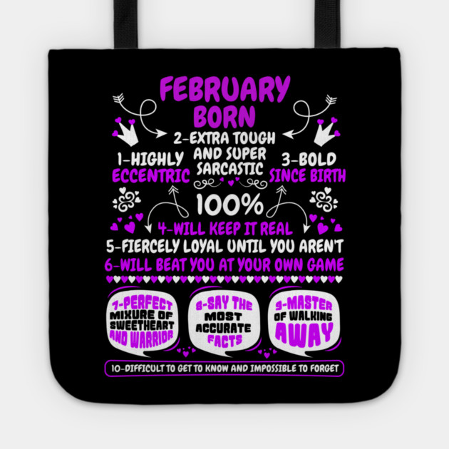 February Born Tote by MCALTees
