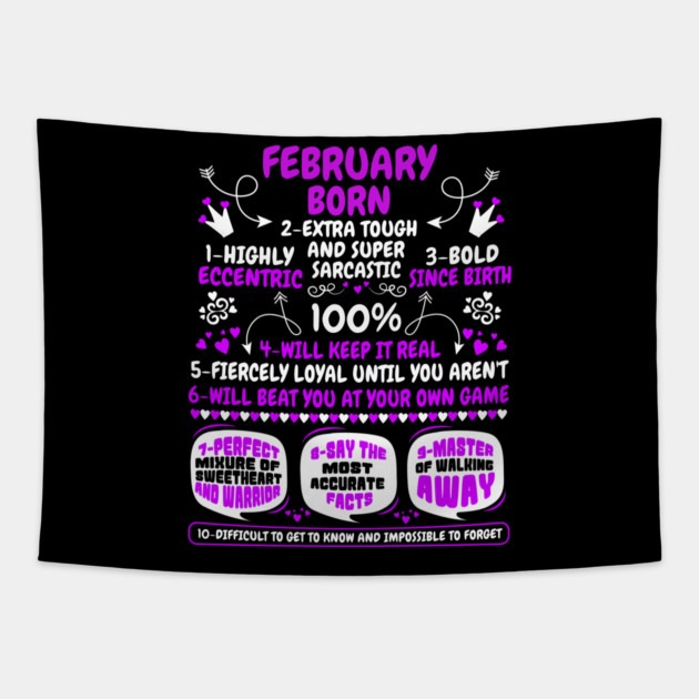 February Born Tapestry by MCALTees