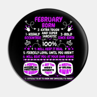 February Born Pin