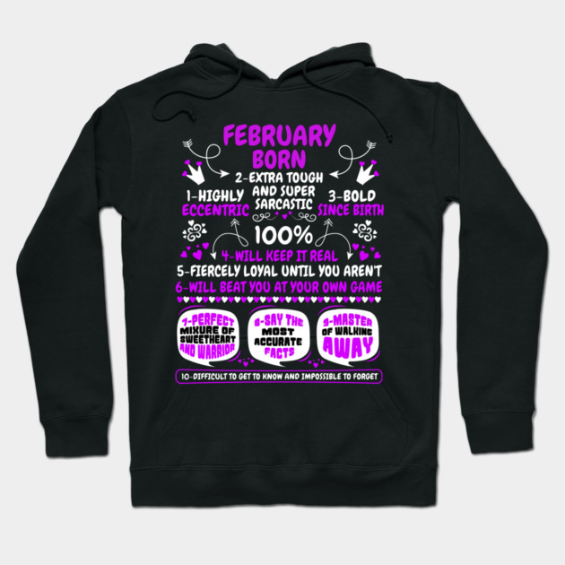 February Born Hoodie by MCALTees