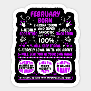February Born Magnet