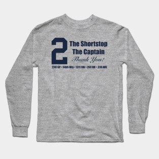 Derek Jeter (GREY) Long Sleeve T-Shirt
