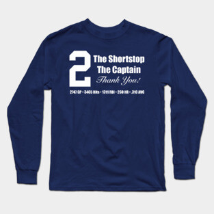 Derek Jeter (NAVY) Long Sleeve T-Shirt