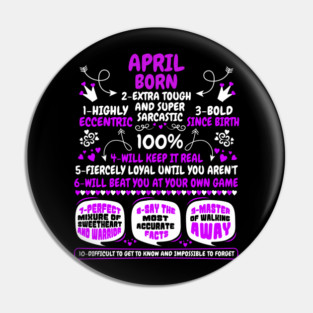 April Born Pin