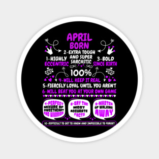 April Born Magnet