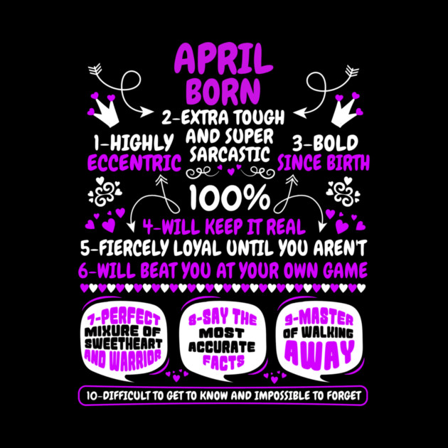 April Born by MCALTees