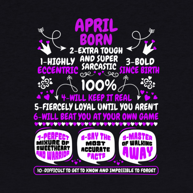 April Born by MCALTees