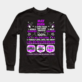 May Born Long Sleeve T-Shirt