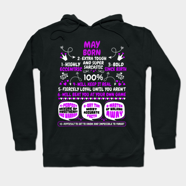May Born Hoodie by MCALTees